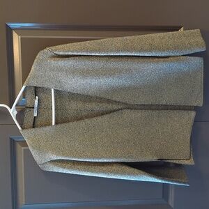 M.M. LaFleur Woolf Jardigan Metallic Gold Blazer Cardigan Small